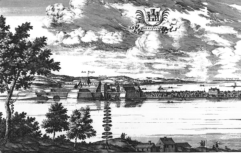 Illustration av Jönköping på 1600-talet