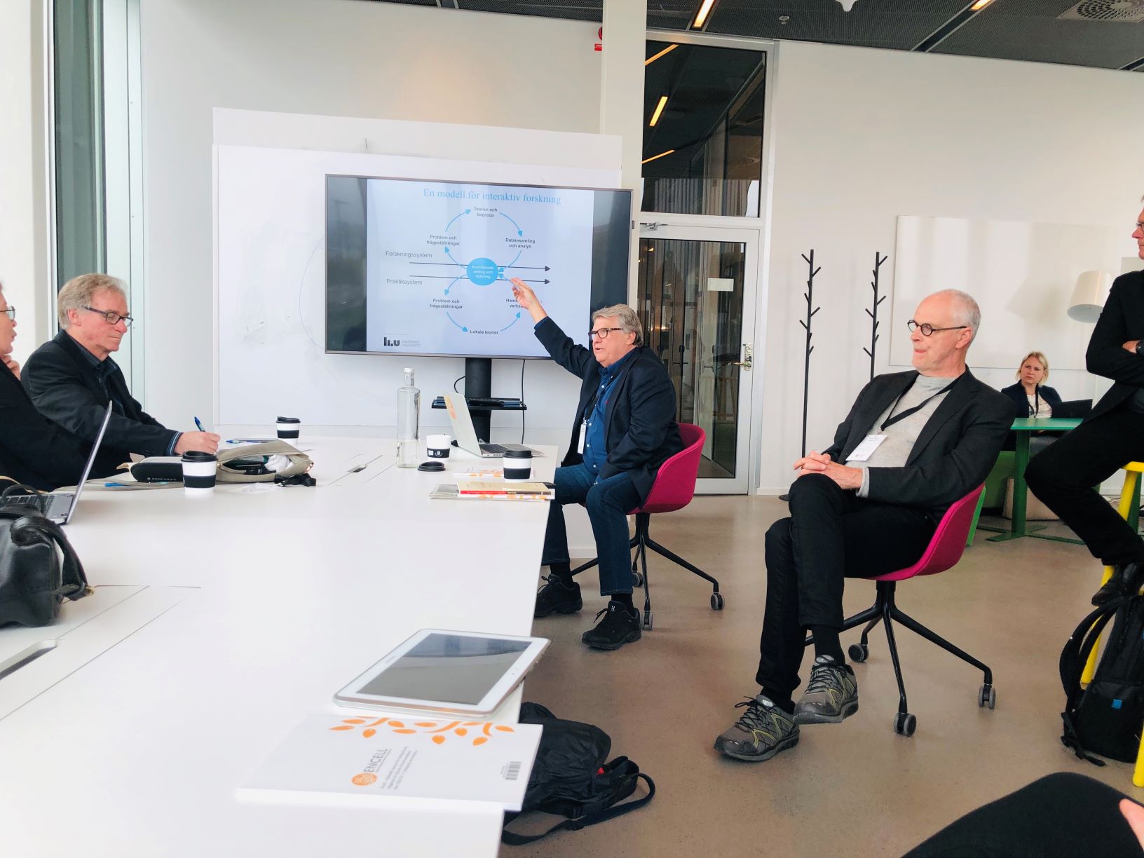 Per-Erik Ellström, Linköpings universitet, och Göran Brulin, Tillväxtverket. 