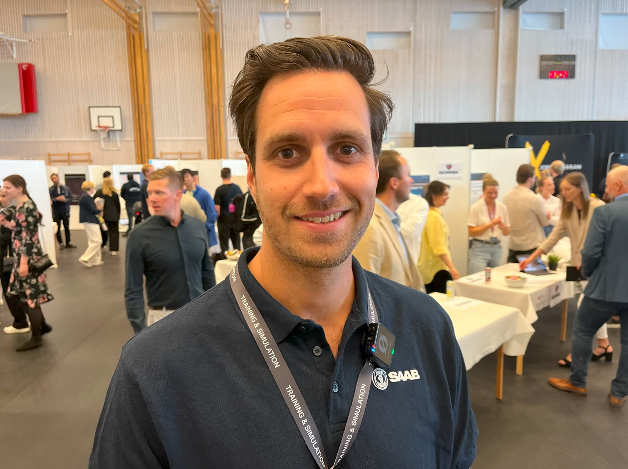 Mikael Siebers, HR Business Partner at Saab Training & Simulation i Huskvarna.